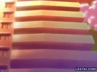 Magnifique captivant hentaï l'anime beauté rose culottes