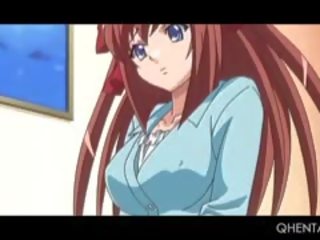 Shy Hentai Redhead Gets Stripped And Banged To Strong Orgasm