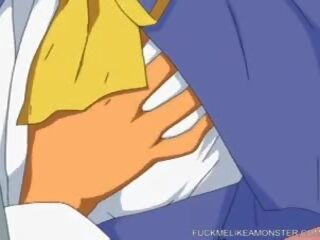 魅力的 エロアニメ ファック セッション の バージン ティーン カップル: セックス クリップ 図4b