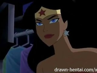 Justice league hentai - dva piščanci za batman putz