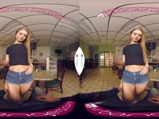 Vrbangers.com-hot підліток офіціантка jill має a спеціальний dish для ваш peter vr