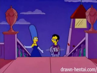 Simpsons x rated film - marge dan artie afterparty