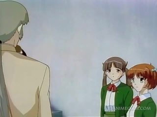 Nevainīgs anime mīļotā seducing viņai pagriezās par skolotāja