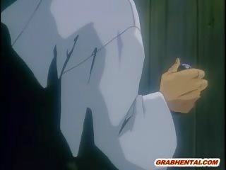 Japanese Hentai young female Caught And Hard Poked By Old Pervert Gu