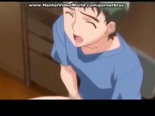 Anime remaja gadis sekolah pergi hadapan menyeronokkan fuck dalam katil