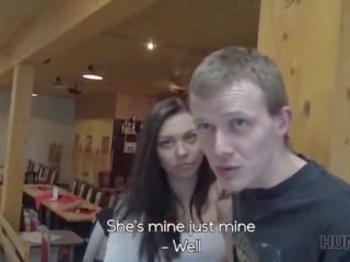 HUNT4K. sex video in a bowling place - I've got strike!
