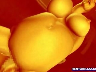 Έγκυος 3d hentai παίρνει ένα bigcock πατήσαμε