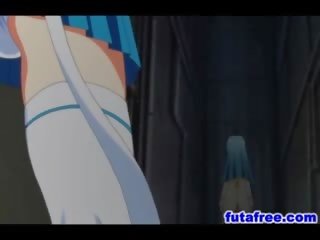 Futagirl empulgueras hasta hentai escolar con tentáculos