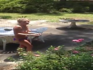 Superb Blonde In Bikini Outfit Gets Caught On Camera