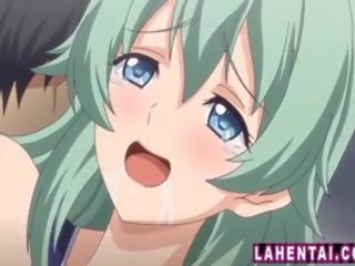 Malaki titted hentai divinity sa swimsuit makakakuha ng analed