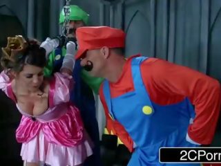 झटका कि हर्ष डंडा: अनोखा mario bros मिलना व्यस्त साथ प्रिन्सेस brooklyn पीछा