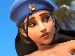 Pharah Sucking Balls and Mercy Taking Big Dick: HD porn 14