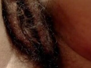 Big middle-aged Hairy Cunt and Gentle Clit Amateur Close-up