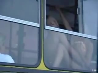 Public indecency on the bus this hard up couple doesnt give a shit (amateur prime mom mother milf granny outdoors cumshot MadMaxxx )