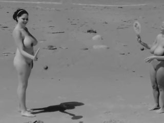 Playtime at the nudistbeach