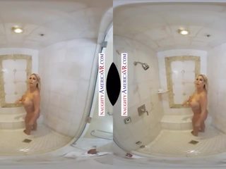 Traviesa américa vr bridgette b. se burla vecina mientras showering