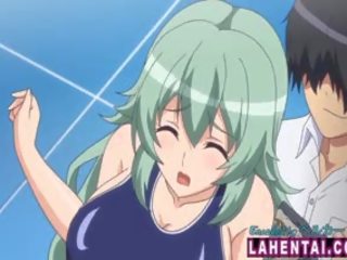 Hentai enchantress In Swimsuit Gets Fingered And Analed