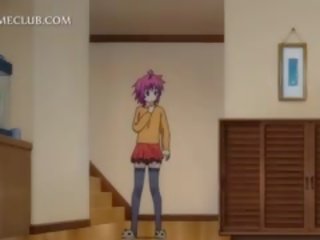 Tizenéves anime enchantress ellenőrzése neki cicik -ban a tükör