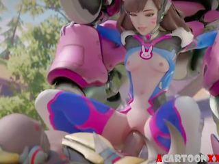 誘人 overwatch heroes 得到 的陰戶 性交, 成人 電影 82