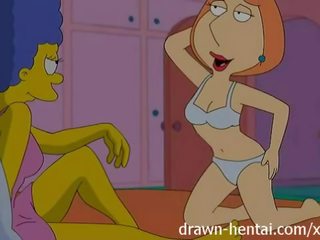 Лесбіянка хентай - lois griffin і marge simpson