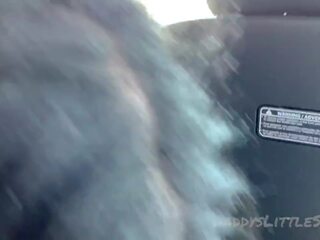 Black BBW Blowjob while Wife Drives