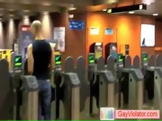 Schoolboy Gets Banged In Subway By Gayviolator
