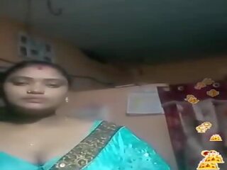 Tamil indisch bbw blau seidig bluse leben, erwachsene video 02