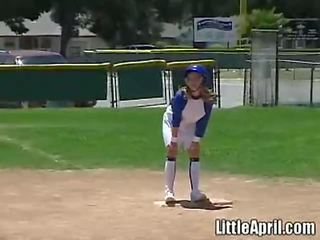Little April Plays With Herself shortly after A Game Of Baseball xxx film vids
