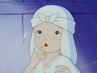 Alasti anime nunn võttes räpane klamber jaoks a esimene aeg
