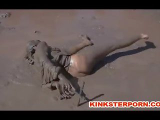 Outdoor BDSM Mud Slave Disgrace