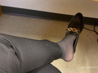 Pantyhose Foot Play in Public 2, Free HD dirty clip a4