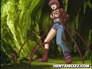 Manga kekasih menangkap dan seksual serangan oleh tentacles