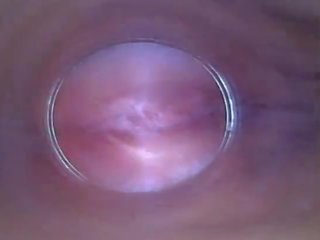 Solo Petite young woman Close up Puts Endoscope on Nipples uses Camera as Dildo